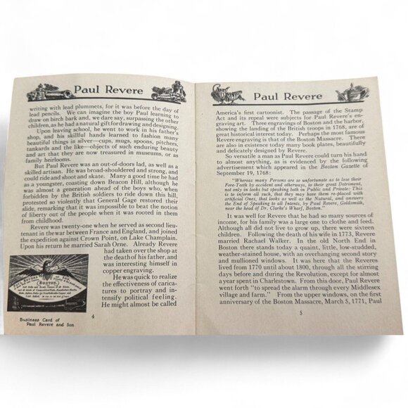 Paul Revere Booklet Circa 1930 Published By John Hancock Mutual Life Insurance C - Picture 7 of 14